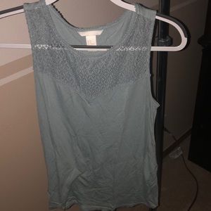 Comfortable light blue tank top